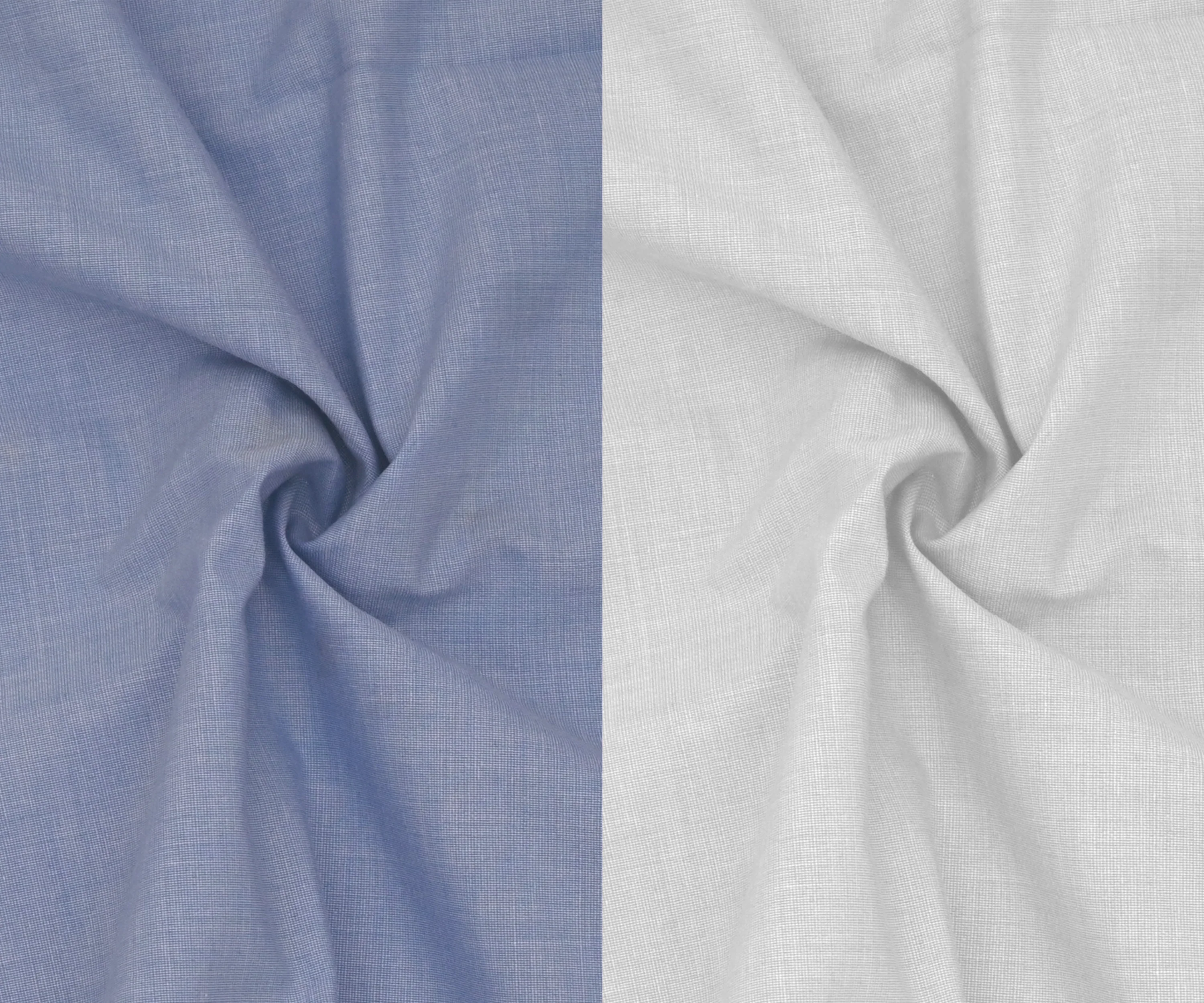 Combo of 2 Filafil Fabric Regular Fit Formal Shirts – Sky & White (Single Pocket) - Image 2