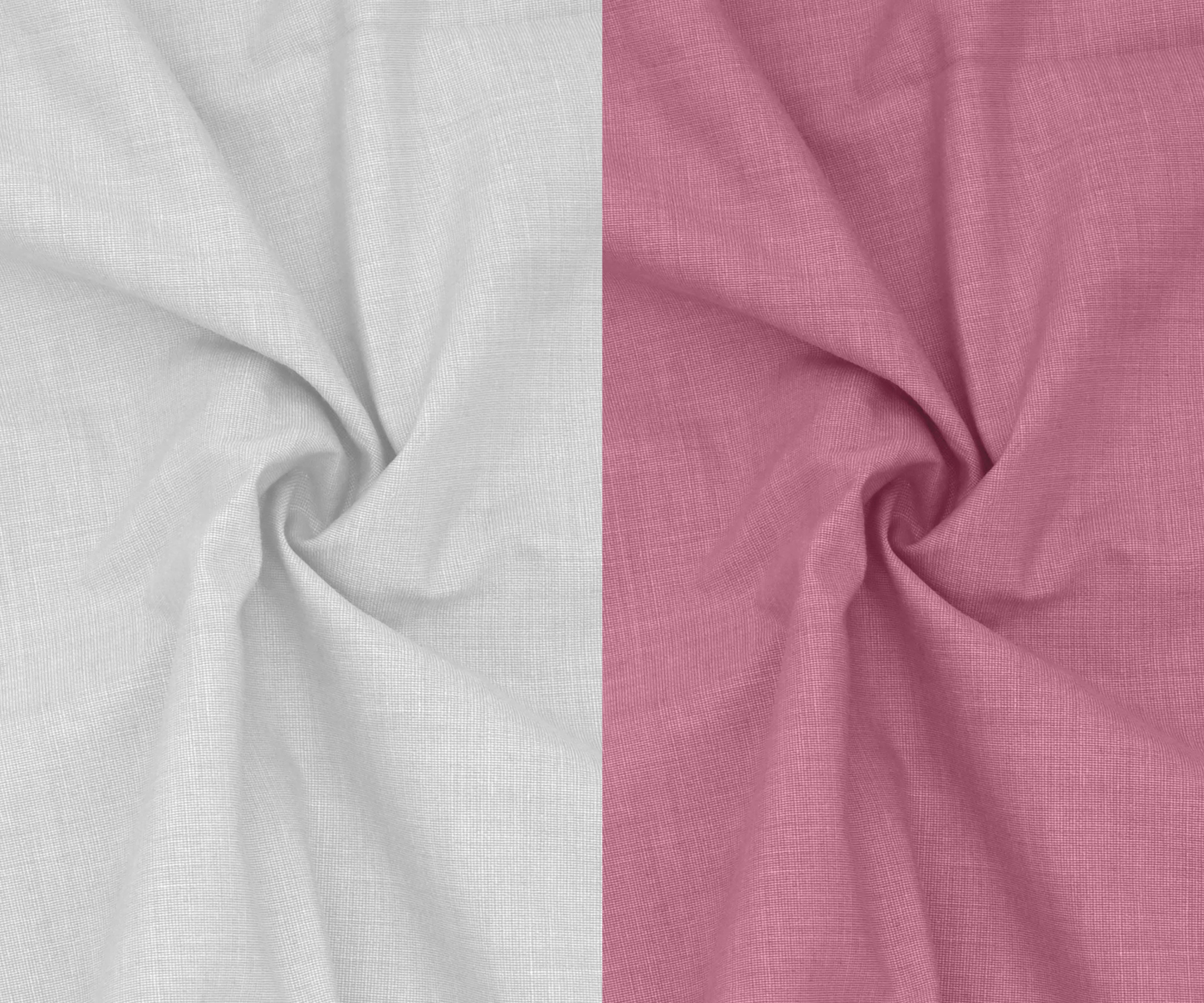 Combo of 2 Filafil Fabric Regular Fit Formal Shirts – White & Pink (Single Pocket) - Image 2