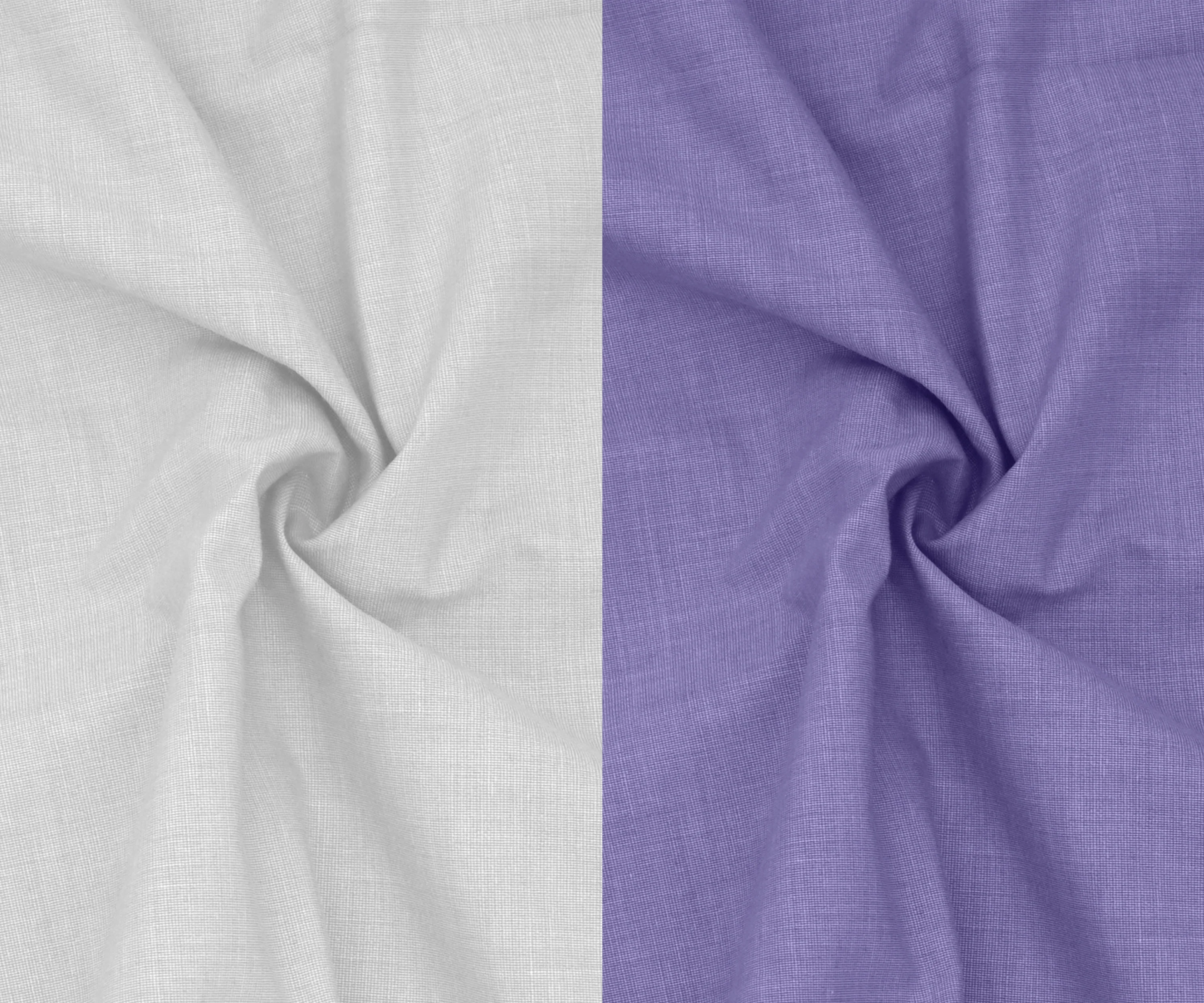 Combo of 2 Filafil Fabric Regular Fit Formal Shirts – White & Purple (Single Pocket) - Image 2