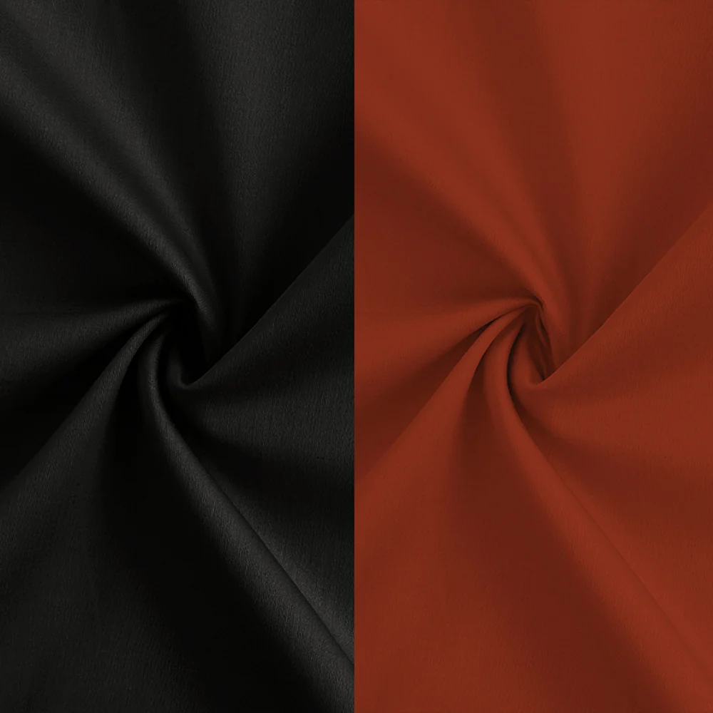 Combo of 2 Premium Cotton Formal Shirts – Black & Orange | Single Pocket | Smart Fit - Image 2