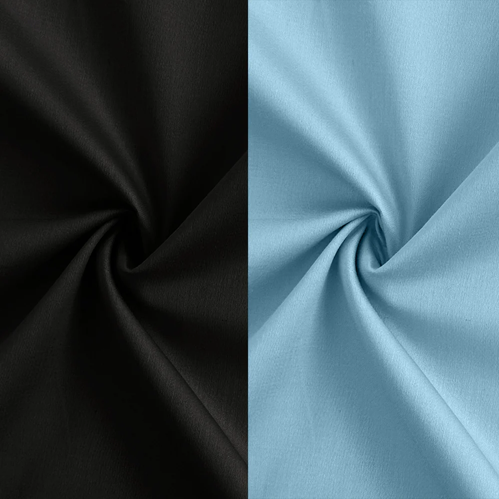 Combo of 2 Premium Cotton Formal Shirts – Black & Sky | Single Pocket | Smart Fit - Image 2