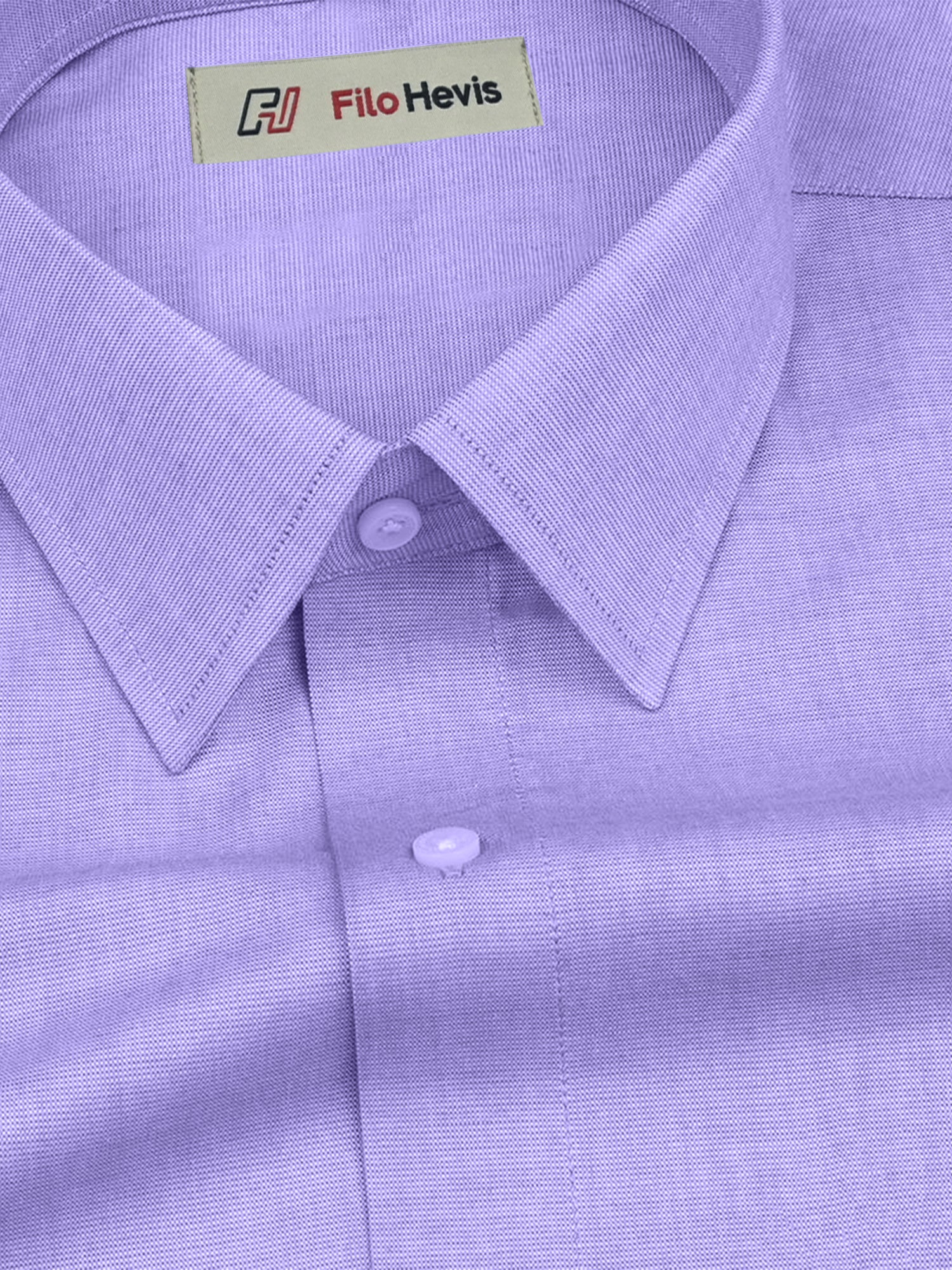 Filafil Fabric Regular Fit Single Pocket Formal Shirt Full Sleeve -Purple