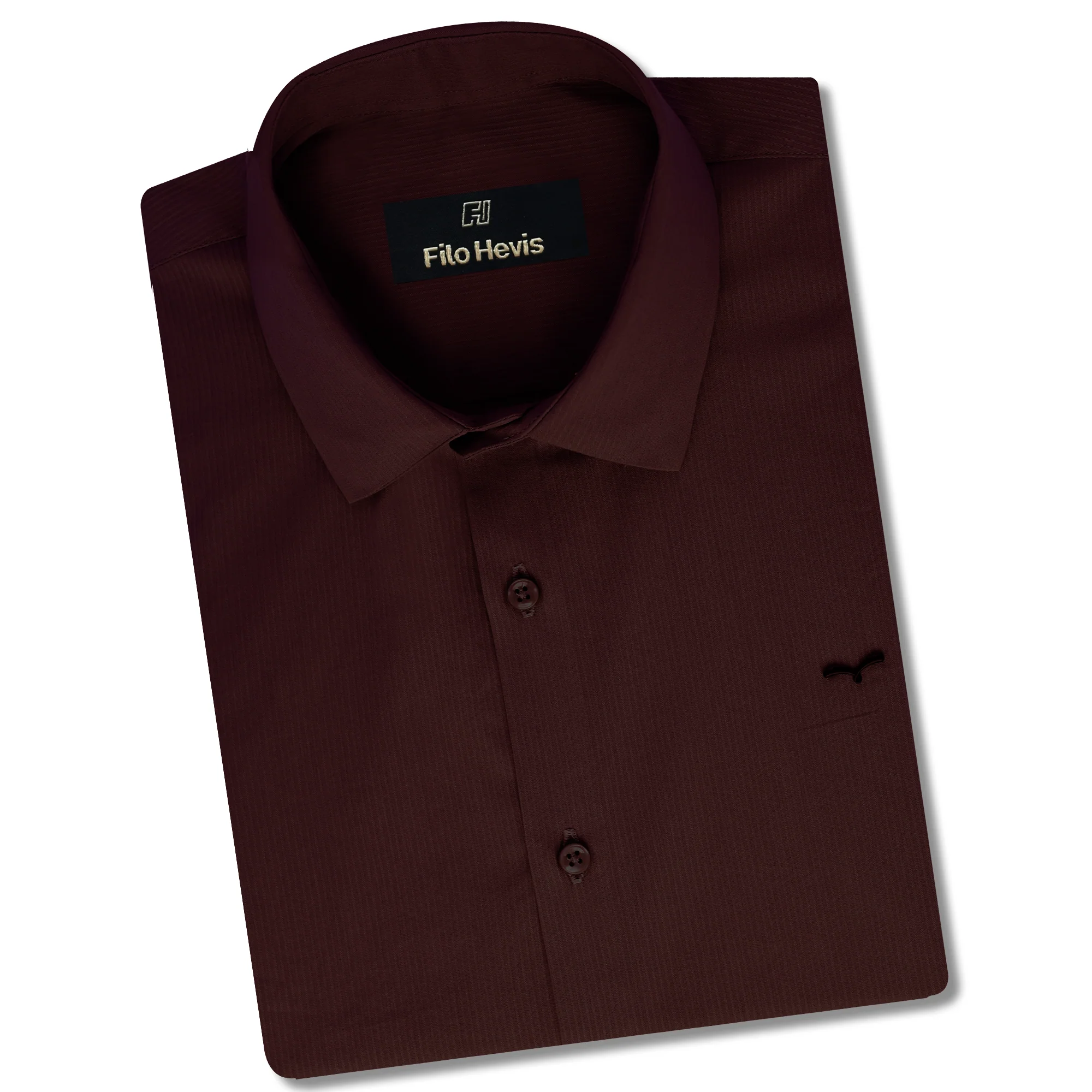 Premium SELF STRIPED SHIRTS FOR MEN - Textured Formal Shirts Collection | Professional Office Wear-Wine