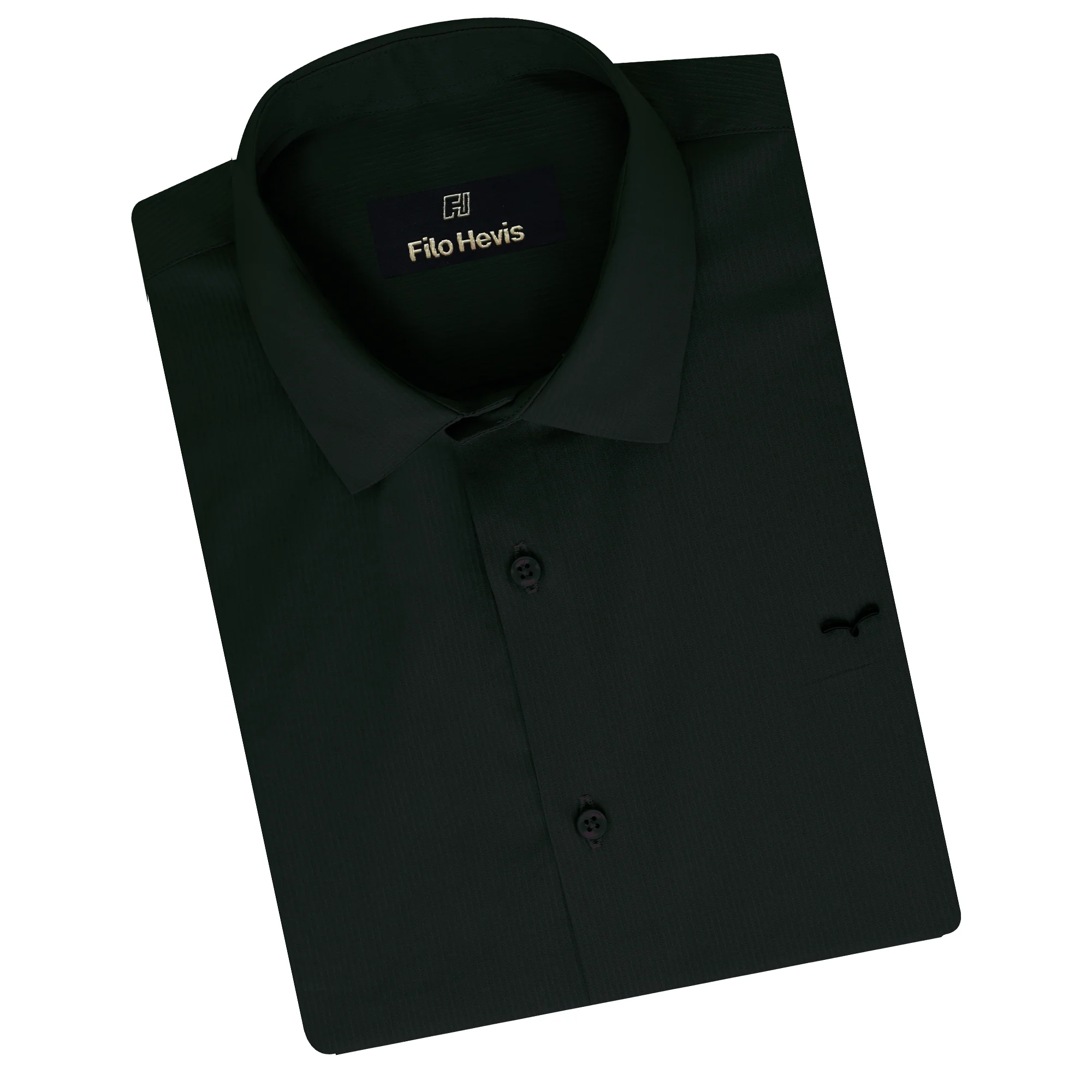 Premium SELF STRIPED SHIRTS FOR MEN - Textured Formal Shirts Collection | Professional Office Wear-DARK GREEN