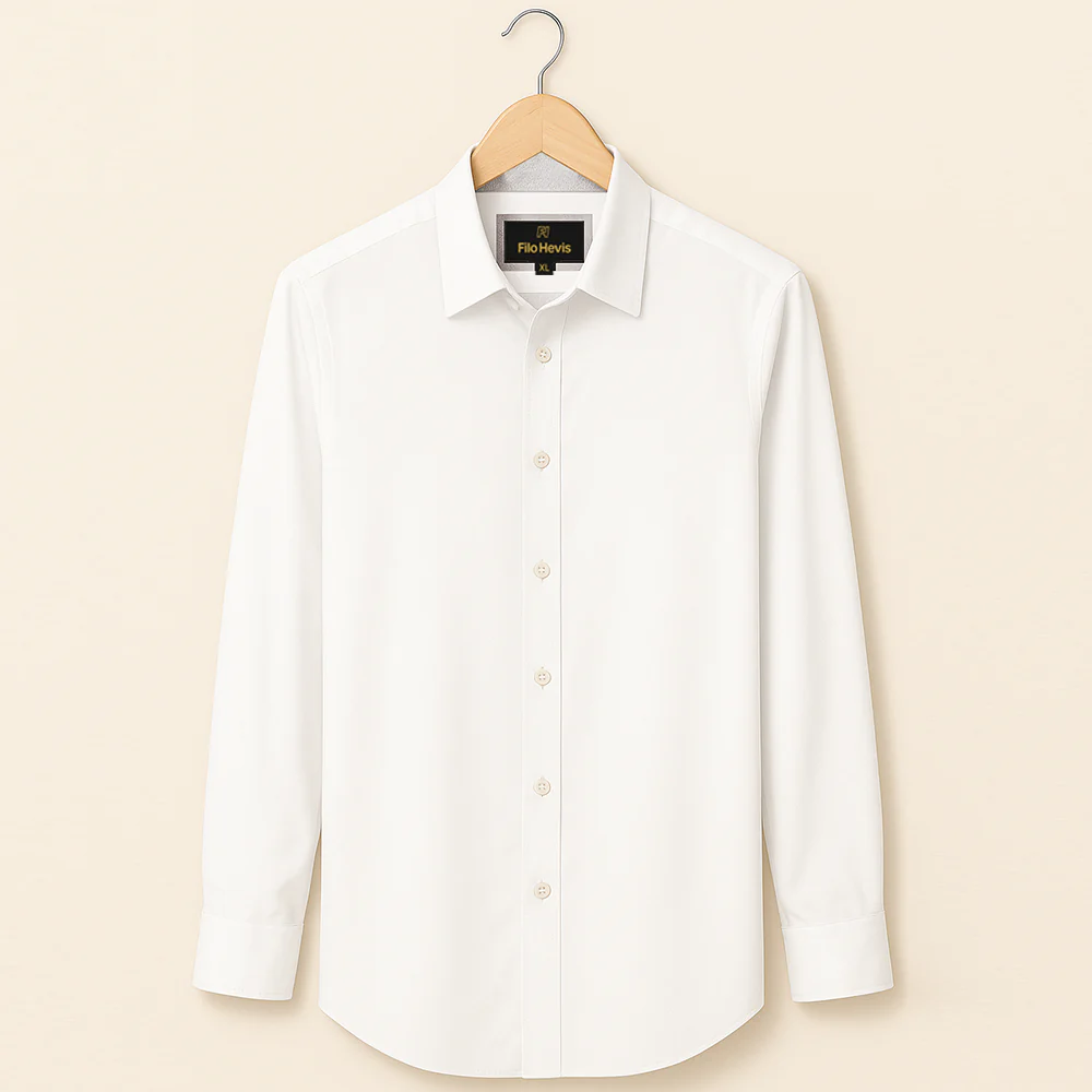 Men’s Contrast Collar & Cuff Formal Shirts | Signature Collection-White - Image 3