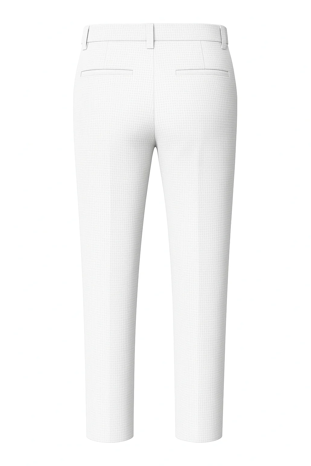 Men’s Premium Popcorn Texture Co-ord Set – Polyester Comfort Shirt & Trouser-White - Image 3