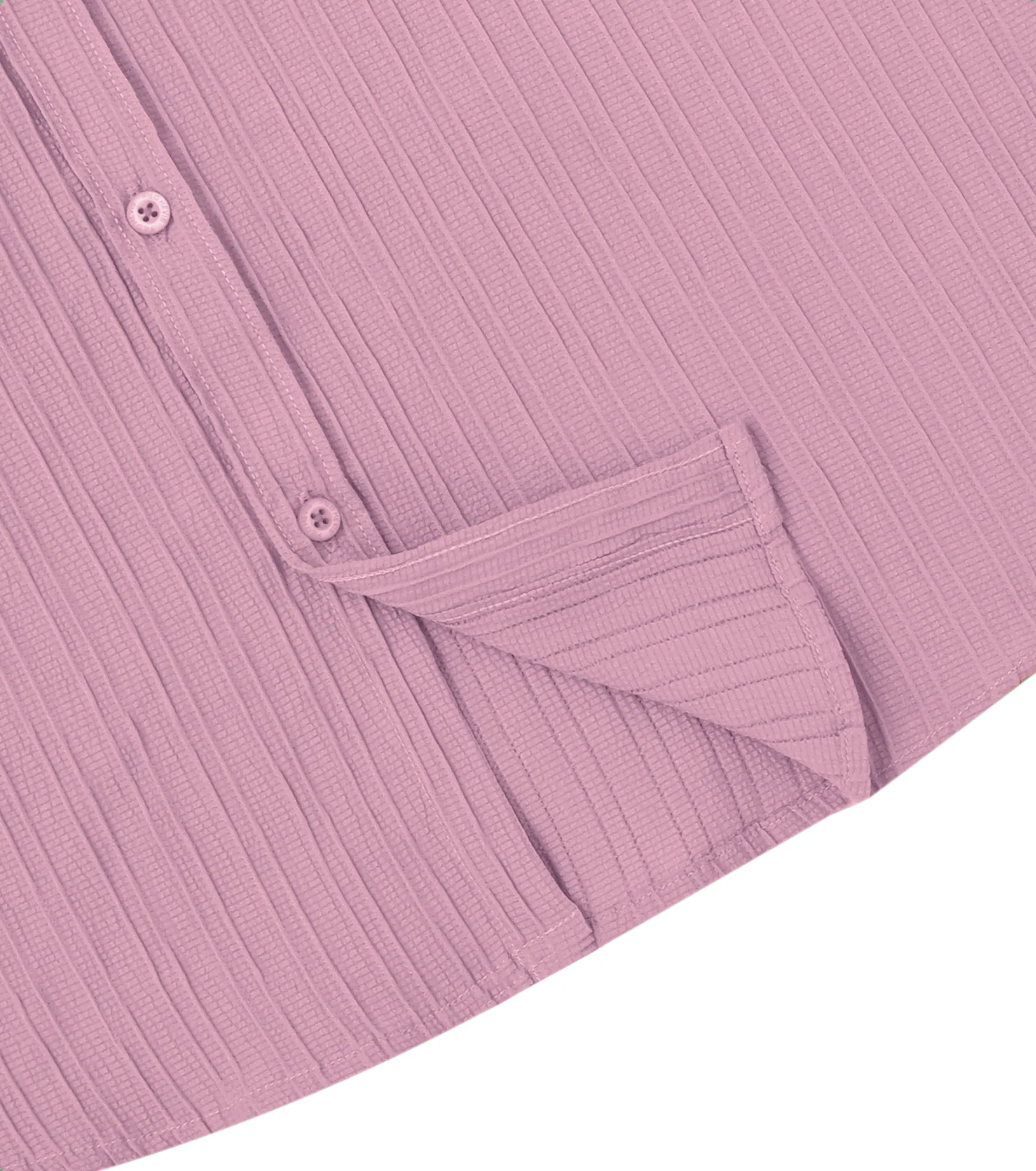 Men’s Textured Popcorn Half Sleeve Casual Shirt – Light Onion - Image 4