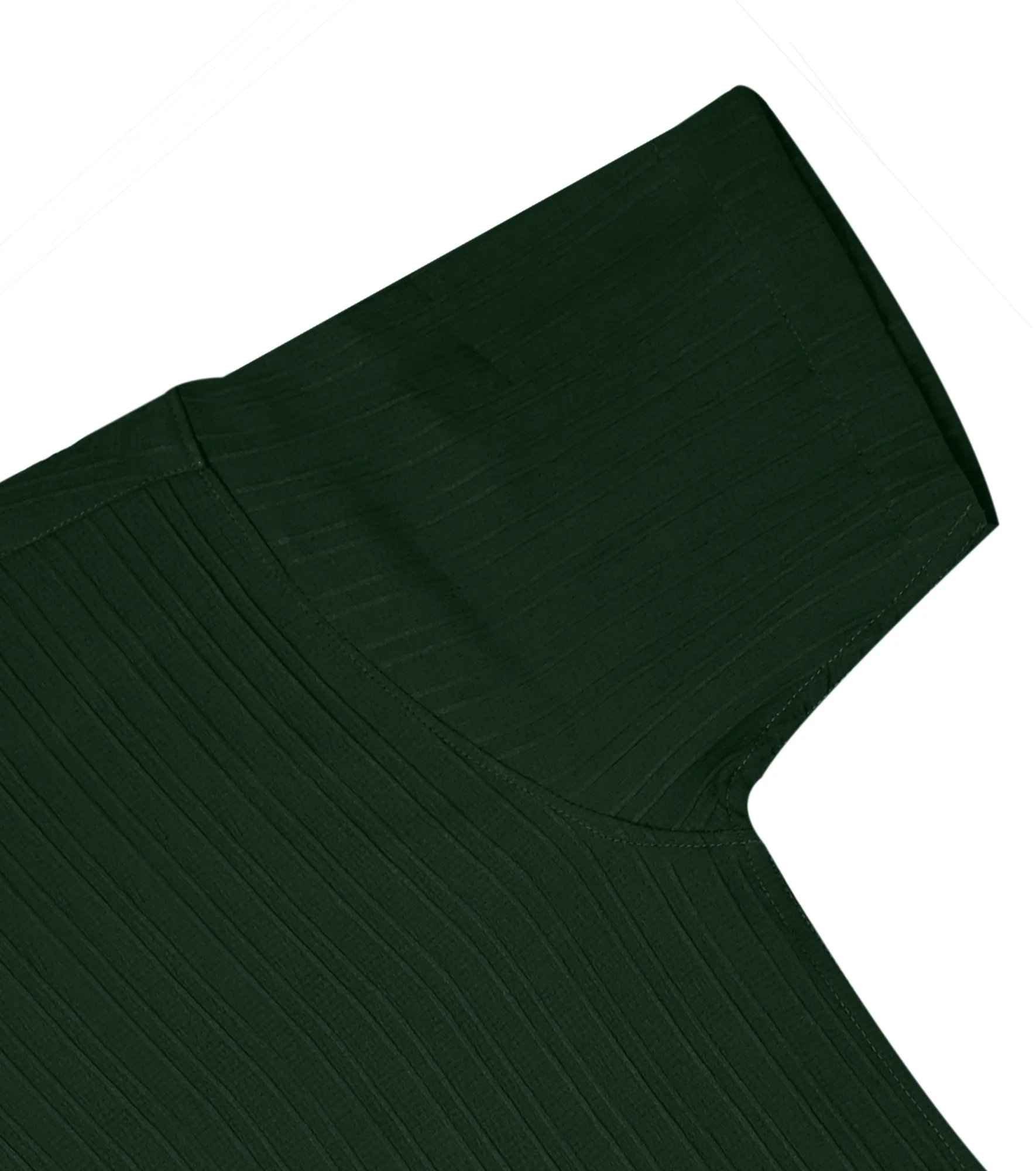 Men’s Textured Popcorn Half Sleeve Casual Shirt – Mehandi Olive - Image 5