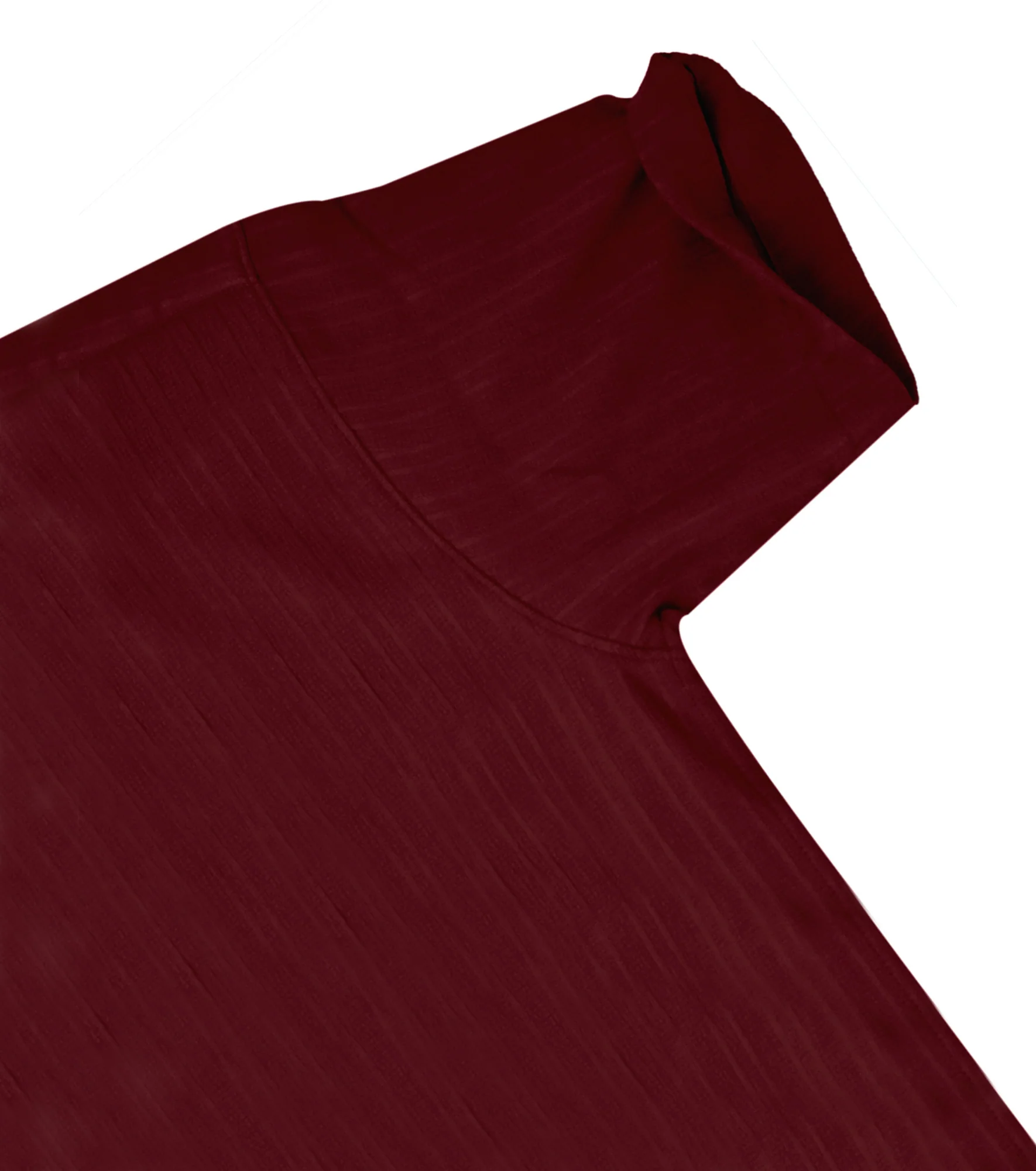 Men’s Textured Popcorn Half Sleeve Casual Shirt – Red - Image 5
