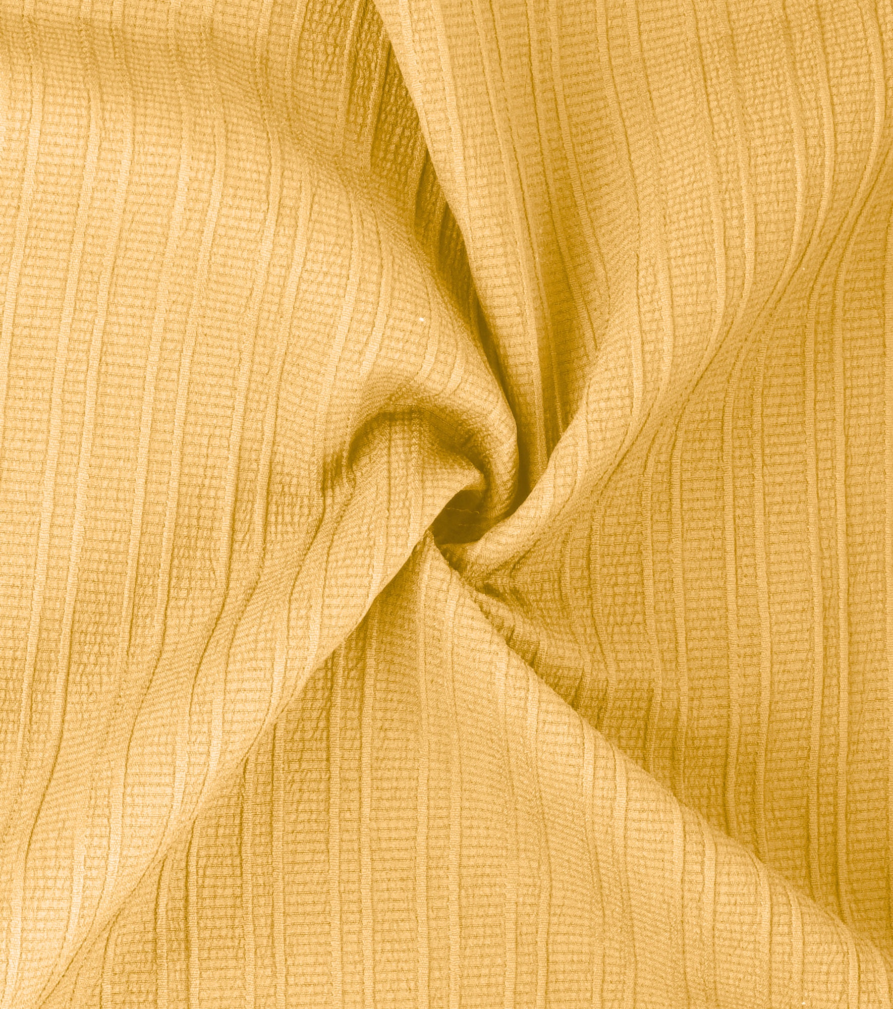 Men’s Textured Popcorn Half Sleeve Casual Shirt – Yellow - Image 2