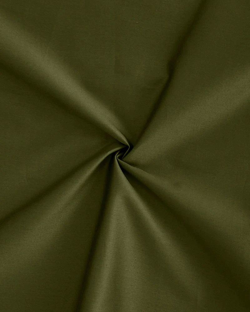PLATINUM COTTON SATIN FORMAL SHIRT FOR MEN (Single Pocket)-Light Mehndi - Image 2