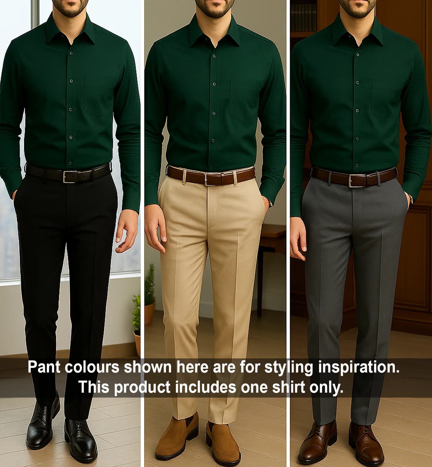 PLATINUM COTTON SATIN FORMAL SHIRT FOR MEN (Single Pocket)-Teal Green - Image 5